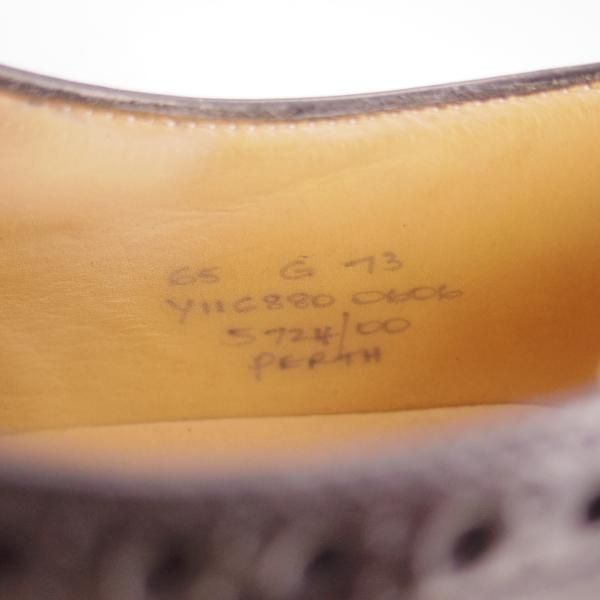 新品★チャーチ 65G/UK6.5【貴重★73ラスト/ディプロマット似寄り】Perth/ポリッシュドバインダーカーフ/セミブローグ/Church's★d472