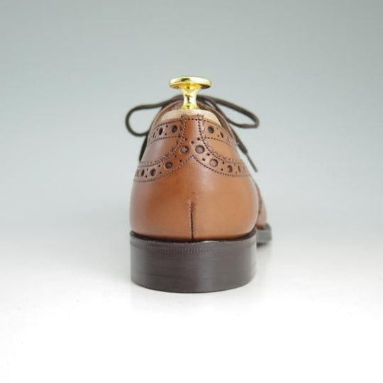 新品★チャーチ 65G/UK6.5【貴重★73ラスト/バーウッド似寄り】BRISBANE/フルブローグ/カーフ/茶/メンズ/Church's★d473