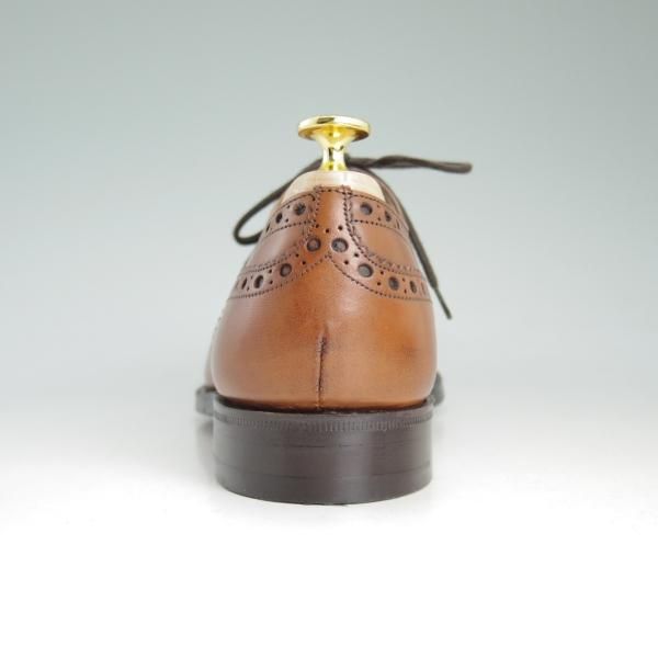 新品★チャーチ 65G/UK6.5【貴重★73ラスト/バーウッド似寄り】BRISBANE/フルブローグ/カーフ/茶/メンズ/Church's★d473