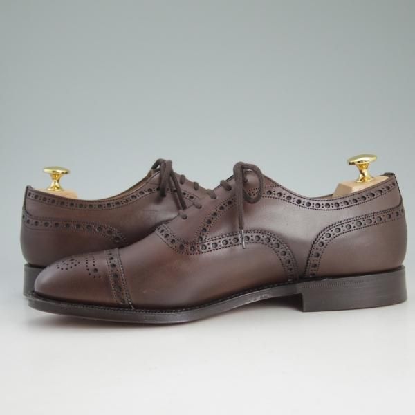 新品★チャーチ 65G/UK6.5【貴重★73ラスト/ディプロマット/DIPLOMAT】セミブローグ/4都市ロゴ/ネバダカーフ/濃茶/メンズ/Church's★d474