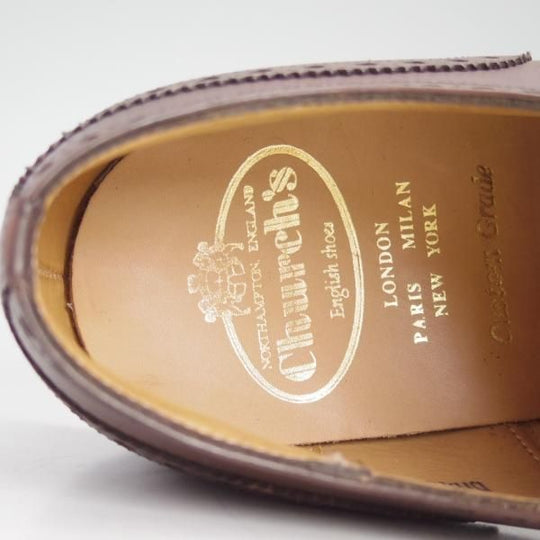 新品★チャーチ 65G/UK6.5【貴重★73ラスト/ディプロマット/DIPLOMAT】セミブローグ/4都市ロゴ/ネバダカーフ/濃茶/メンズ/Church's★d474