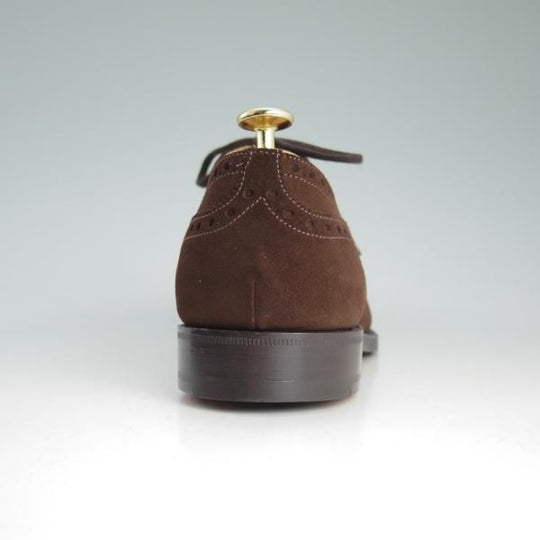 新品★チャーチ 65G/UK6.5【貴重★73ラスト/ディプロマット似寄り】Perth/セミブローグ/4都市ロゴ/スエード/濃茶/メンズ/Church's★d475