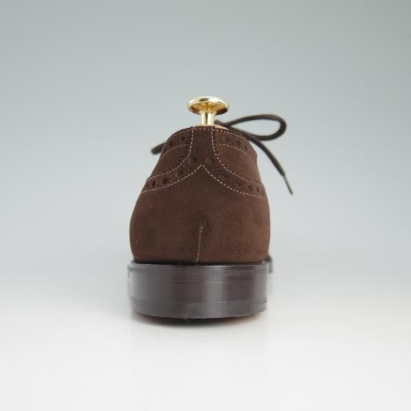 新品★チャーチ 65G/UK6.5【貴重★73ラスト/ディプロマット似寄り】Perth/セミブローグ/4都市ロゴ/スエード/濃茶/メンズ/Church's★d475