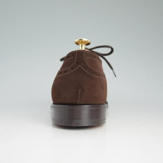 新品★チャーチ 65G/UK6.5【貴重★73ラスト/ディプロマット似寄り】Perth/セミブローグ/4都市ロゴ/スエード/濃茶/メンズ/Church's★d475