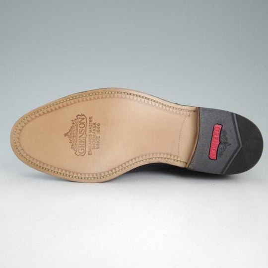 新品★(英)グレンソン 7G【貴重★デッドストック品/EDINBURGH/セミブローグ】6375-01/ポリッシュレザー/黒/メンズ/GRENSON★d477