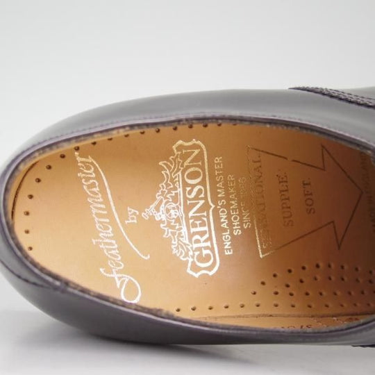 新品★(英)グレンソン 7G【貴重★デッドストック品/EDINBURGH/セミブローグ】6375-01/ポリッシュレザー/黒/メンズ/GRENSON★d477