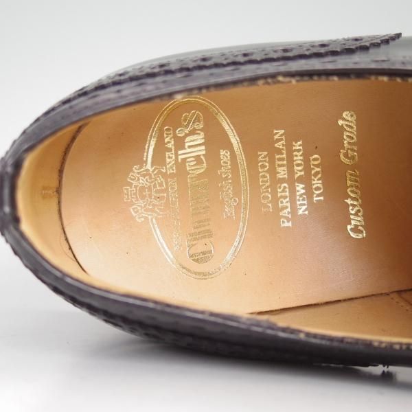 未使用★チャーチ 70F/UK7【★バーウッド/BURWOOD】81ラスト/ポリッシュドバインダーカーフ/5都市ロゴ/フルブローグ/メンズ/Church's★d479