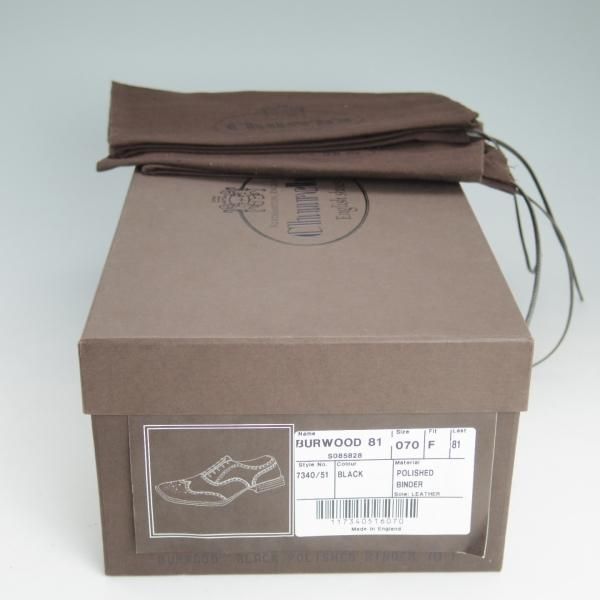未使用★チャーチ 70F/UK7【★バーウッド/BURWOOD】81ラスト/ポリッシュドバインダーカーフ/5都市ロゴ/フルブローグ/メンズ/Church's★d479