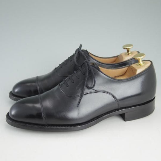 美品★(英)チーニー 6F【ダイナイトソール仕様★アルフレッド/ALFRED】125ラスト/ストレートチップ/カーフ/黒/メンズ/CHEANEY★d482