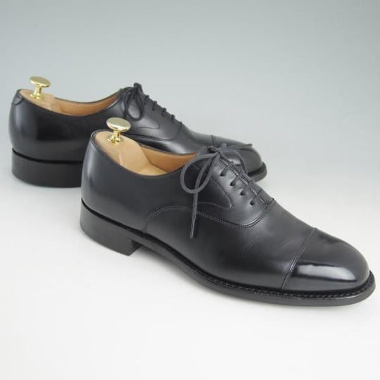 美品★(英)チーニー 6F【ダイナイトソール仕様★アルフレッド/ALFRED】125ラスト/ストレートチップ/カーフ/黒/メンズ/CHEANEY★d482
