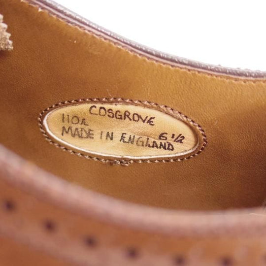 美品★(英)アルフレッド・サージェント UK6.5【上級★エクスクルーシブライン/COSGROVE】110ラスト/セミブローグ/Alfred Sargent★d483