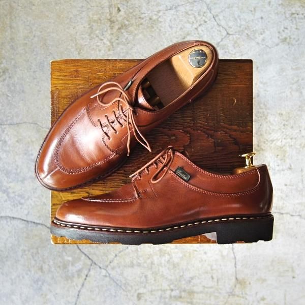 美品★パラブーツ SIZE 6【定番★アヴィニョン/AVIGNON/マロン/MARRON】グリフソール/Uチップ/リスレザー/GRIFF/メンズ/Paraboot★d484