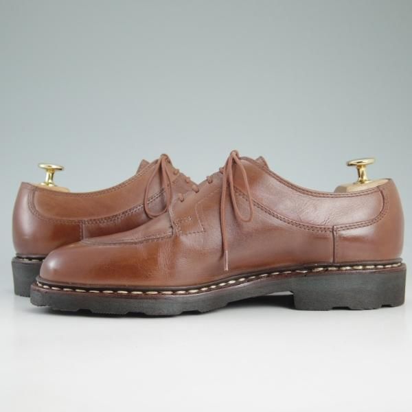 美品★パラブーツ SIZE 6【定番★アヴィニョン/AVIGNON/マロン/MARRON】グリフソール/Uチップ/リスレザー/GRIFF/メンズ/Paraboot★d484