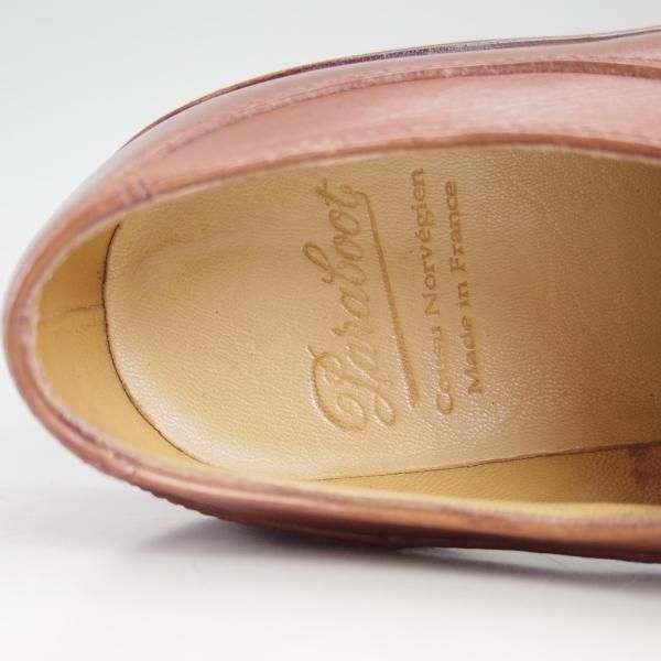 美品★パラブーツ SIZE 6【定番★アヴィニョン/AVIGNON/マロン/MARRON】グリフソール/Uチップ/リスレザー/GRIFF/メンズ/Paraboot★d484