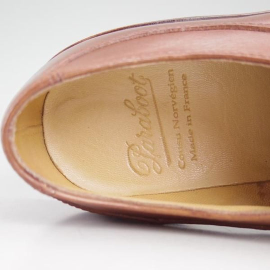 美品★パラブーツ SIZE 6【定番★アヴィニョン/AVIGNON/マロン/MARRON】グリフソール/Uチップ/リスレザー/GRIFF/メンズ/Paraboot★d484