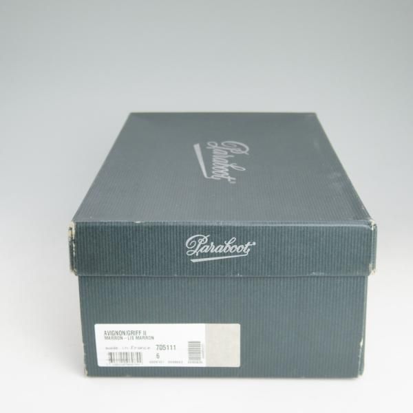 美品★パラブーツ SIZE 6【定番★アヴィニョン/AVIGNON/マロン/MARRON】グリフソール/Uチップ/リスレザー/GRIFF/メンズ/Paraboot★d484