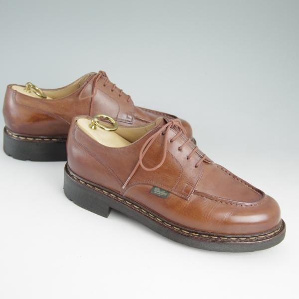 美品★パラブーツ SIZE 6【定番★シャンボード/CHAMBORD/マロン/MARRON】Uチップ/TEXソール/リスレザー/茶/メンズ/Paraboot★d485