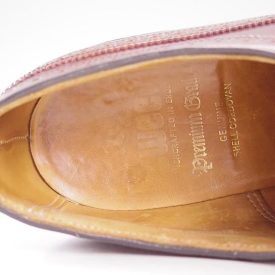 極上★(英)チーニー製 UK9/US9.5E【コードバン仕様★ROYAL TWEED/チャーチ名義】ロングウイング/ロイヤルツイード/CHEANEY★d495