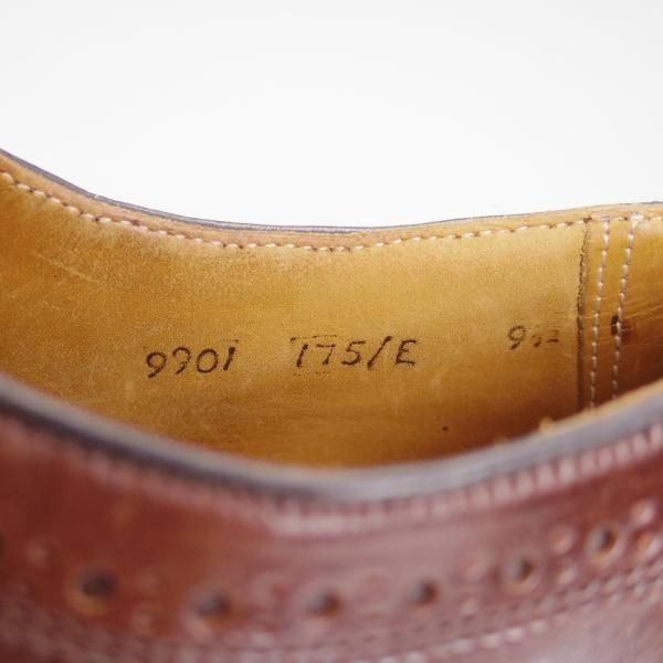 極上★(英)チーニー製 UK9/US9.5E【コードバン仕様★ROYAL TWEED/チャーチ名義】ロングウイング/ロイヤルツイード/CHEANEY★d495