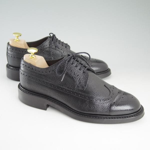 極美品★(英)チーニー 6.5F【ダイナイトソール仕様★ロングウイング/YELVERTOFT】1886ラスト/グレインレザー/黒/メンズ/CHEANEY★d496
