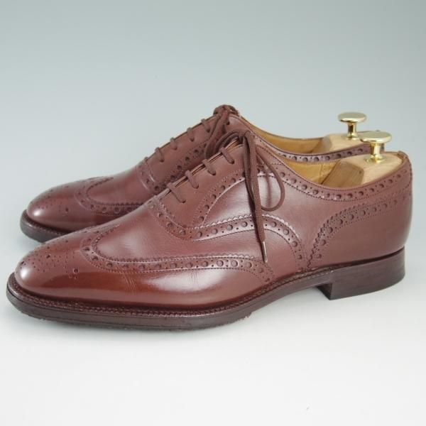 極上★チャーチ 70F/UK7【旧チャーチ★73ラスト/CHETWYND/チェットウィンド】3都市ロゴ/フルブローグ/赤茶/カーフ/メンズ/Church's★d498