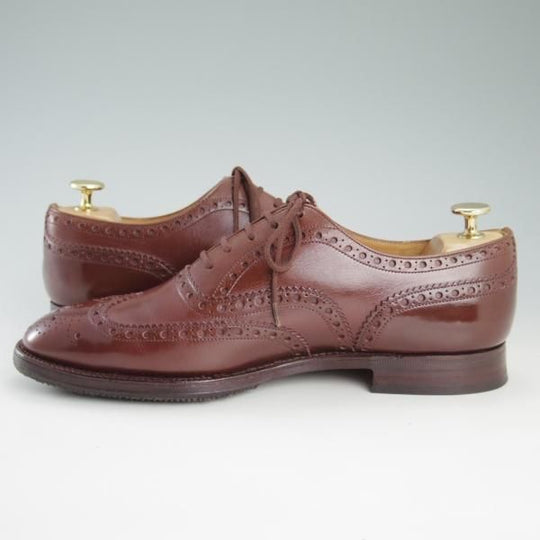 極上★チャーチ 70F/UK7【旧チャーチ★73ラスト/CHETWYND/チェットウィンド】3都市ロゴ/フルブローグ/赤茶/カーフ/メンズ/Church's★d498