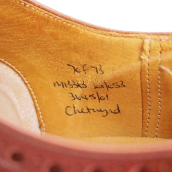 極上★チャーチ 70F/UK7【旧チャーチ★73ラスト/CHETWYND/チェットウィンド】3都市ロゴ/フルブローグ/赤茶/カーフ/メンズ/Church's★d498