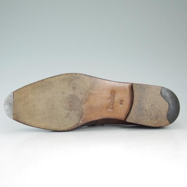 極上★(仏)Berluti/ベルルッティ SIZE 9.5【★ダービーシューズ】カーフ/茶/メンズ/シューズ★d500