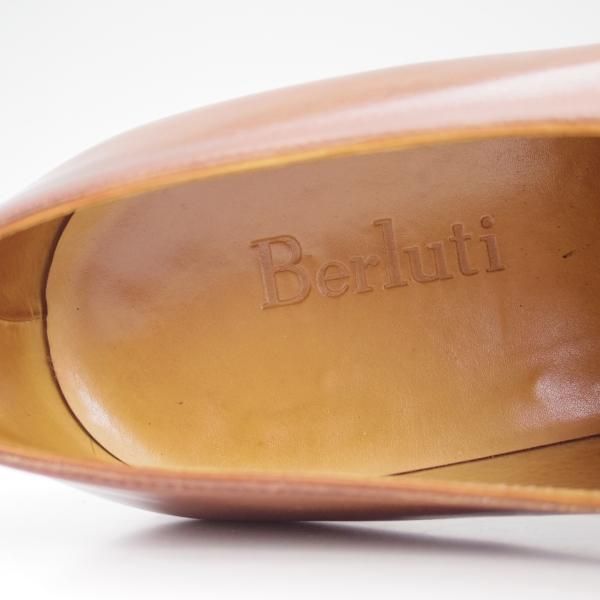 極上★(仏)Berluti/ベルルッティ SIZE 9.5【★ダービーシューズ】カーフ/茶/メンズ/シューズ★d500
