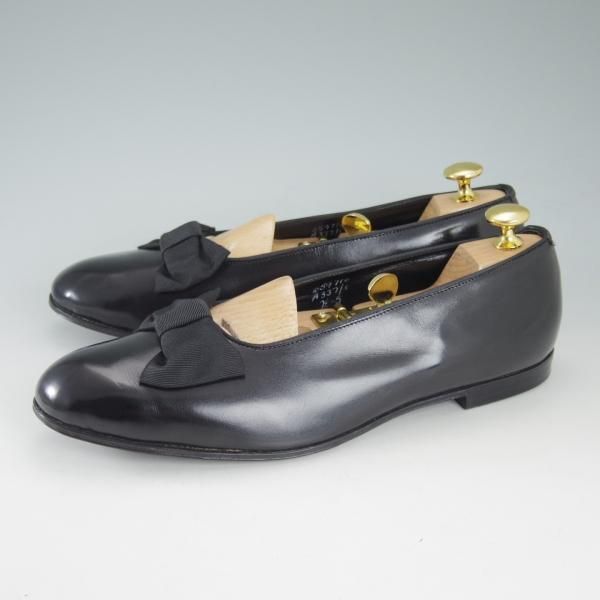 美品★トリッカーズ SIZE 7.5【貴重★(米)Paul Stuart別注/オペラパンプス】ローファー/黒/メンズ/ポールスチュアート/Tricker's★d501