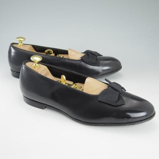 美品★トリッカーズ SIZE 7.5【貴重★(米)Paul Stuart別注/オペラパンプス】ローファー/黒/メンズ/ポールスチュアート/Tricker's★d501