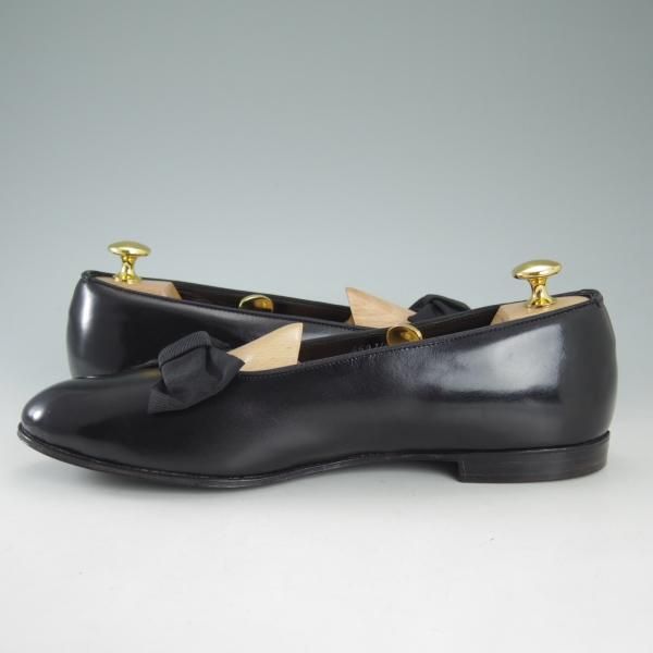 美品★トリッカーズ SIZE 7.5【貴重★(米)Paul Stuart別注/オペラパンプス】ローファー/黒/メンズ/ポールスチュアート/Tricker's★d501