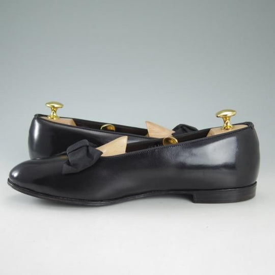 美品★トリッカーズ SIZE 7.5【貴重★(米)Paul Stuart別注/オペラパンプス】ローファー/黒/メンズ/ポールスチュアート/Tricker's★d501