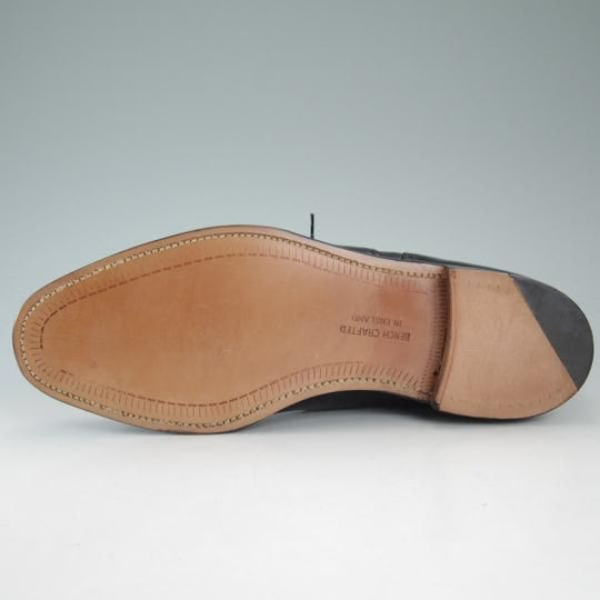 未使用★(英)チーニー 8.5F【貴重★バーニーズNY別注/BARNEYS NEWYORK】6184ラスト/セミブローグ/カーフ/黒/メンズ/CHEANEY★d503