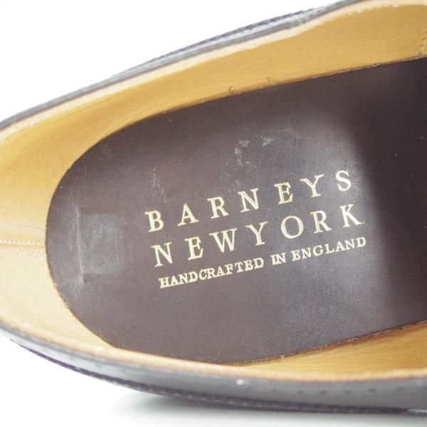 未使用★(英)チーニー 8.5F【貴重★バーニーズNY別注/BARNEYS NEWYORK】6184ラスト/セミブローグ/カーフ/黒/メンズ/CHEANEY★d503