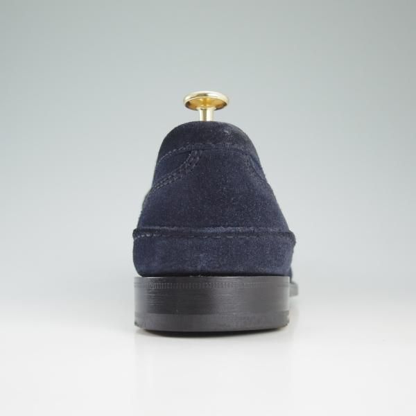 極美品★チャーチ 10G【★コインローファー/Pembrey/ペンブリー】126ラスト/ビーフロール/4都市ロゴ/スエード/紺/メンズ/Church's★d506