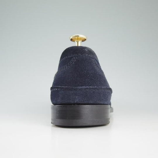 極美品★チャーチ 10G【★コインローファー/Pembrey/ペンブリー】126ラスト/ビーフロール/4都市ロゴ/スエード/紺/メンズ/Church's★d506