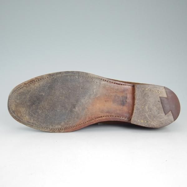 極上★クロケット&ジョーンズ 6E【★コインローファー/RICHMOND/リッチモンド】314ラスト/スエード/茶/メンズ/Crockett&Jones★d507