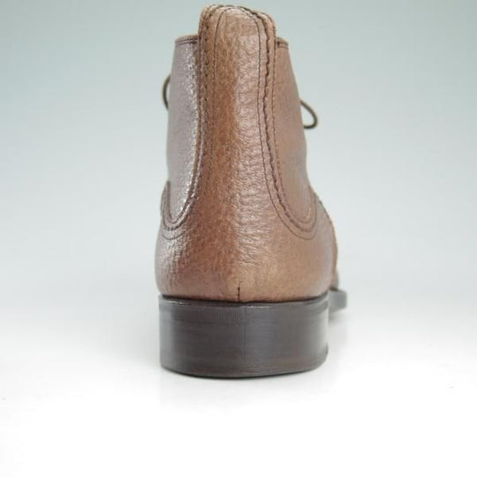 美品★(伊)Bemer's/ベーメルズ SIZE 39.5【貴重★ステファノベーメル別ライン】チャッカブーツ/グレインレザー/茶/Stefano Bemer★d512