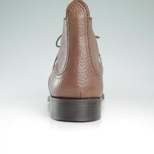 美品★(伊)Bemer's/ベーメルズ SIZE 39.5【貴重★ステファノベーメル別ライン】チャッカブーツ/グレインレザー/茶/Stefano Bemer★d512