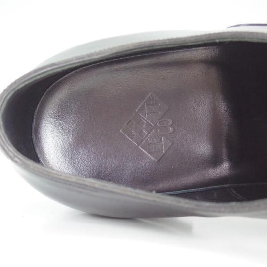 極上★LECOTT/レコット UK7程度【貴重★製作費15万円〜/ハンドソーンウェルテッド製法/ストレートチップ】カーフ/黒/メンズ/靴★d514