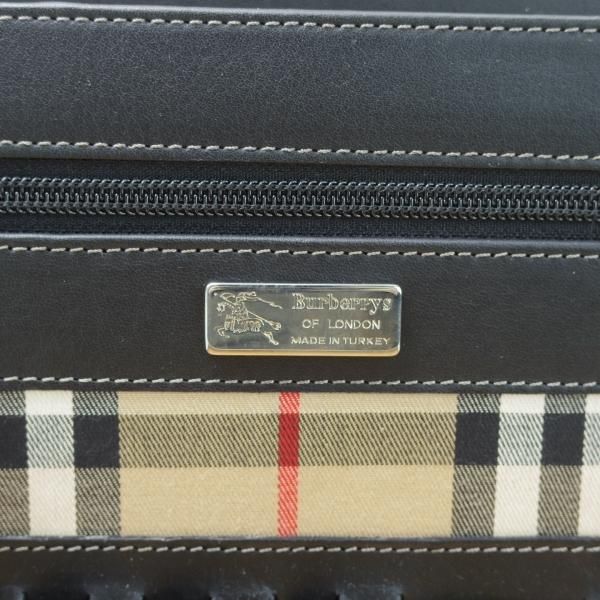 美品★バーバリー/Burberrys【貴重★アタッシュケース】メンズ ビジネス バッグ/レザー ブリーフケース/黒★N5327