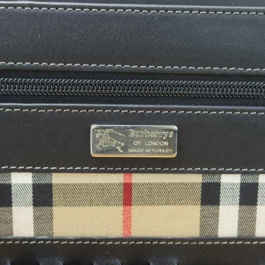 美品★バーバリー/Burberrys【貴重★アタッシュケース】メンズ ビジネス バッグ/レザー ブリーフケース/黒★N5327