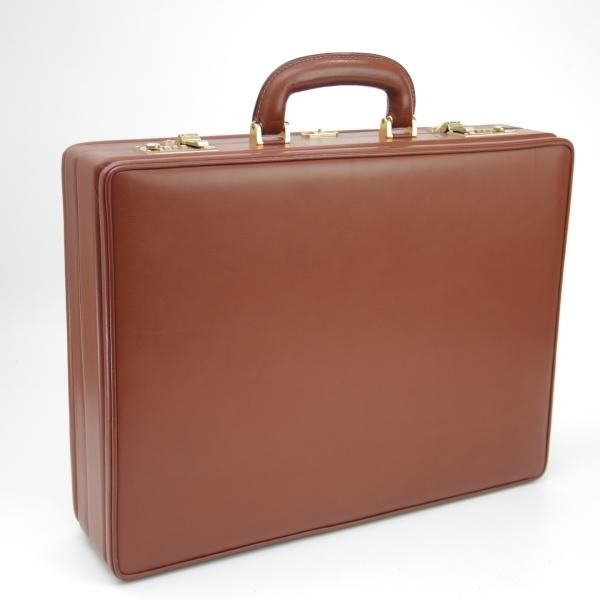 美品★(伊)バラスコリ/VALASCOLI【定価30万円程度★アタッシュケース】メンズ ビジネス バッグ/レザー ブリーフケース/茶★N5329