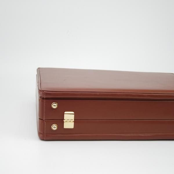美品★(伊)バラスコリ/VALASCOLI【定価30万円程度★アタッシュケース】メンズ ビジネス バッグ/レザー ブリーフケース/茶★N5329
