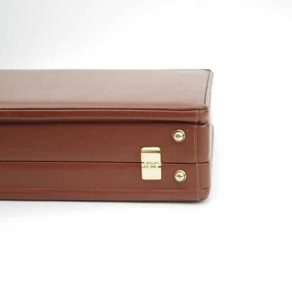 美品★(伊)バラスコリ/VALASCOLI【定価30万円程度★アタッシュケース】メンズ ビジネス バッグ/レザー ブリーフケース/茶★N5329