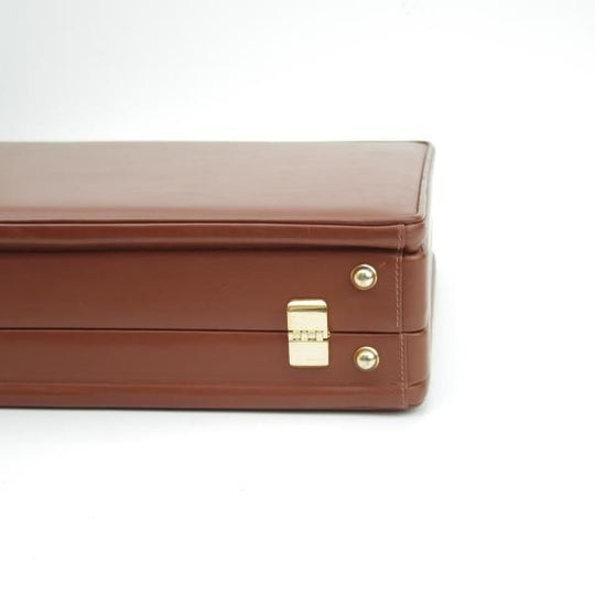 美品★(伊)バラスコリ/VALASCOLI【定価30万円程度★アタッシュケース】メンズ ビジネス バッグ/レザー ブリーフケース/茶★N5329
