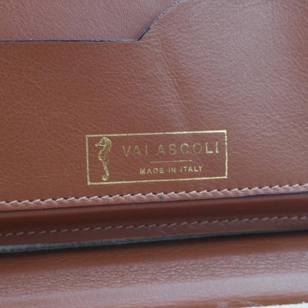 美品★(伊)バラスコリ/VALASCOLI【定価30万円程度★アタッシュケース】メンズ ビジネス バッグ/レザー ブリーフケース/茶★N5329