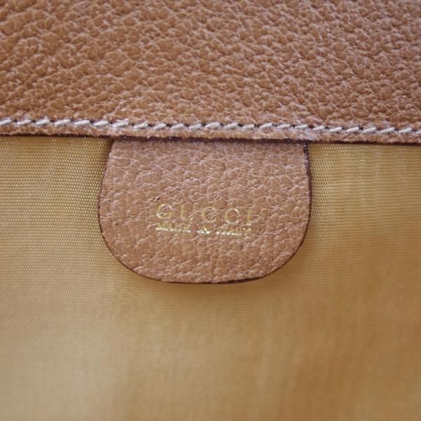 極上★(伊)グッチ/GUCCI【貴重★イタリア製/オーバーナイトバッグ】レザー/メンズ ビジネス バッグ/茶★N5330