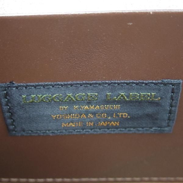 極上★吉田カバン/LUGGAGE LABEL【貴重★ミュージックバッグ】茶/メンズ ビジネス バッグ/ラゲッジレーベル★N5332